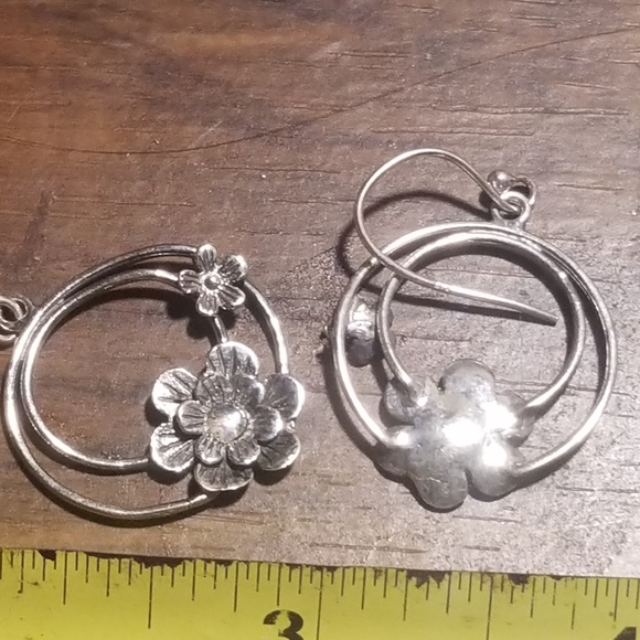 Labradorite and Sterling Earrings - Picture 3 of 5